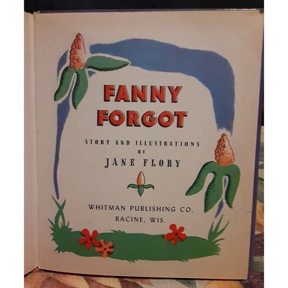 Vintage Fanny Forget By Jane Flory Tell A Tale Books 1946 Nice Condition USA - Picture 7 of 11